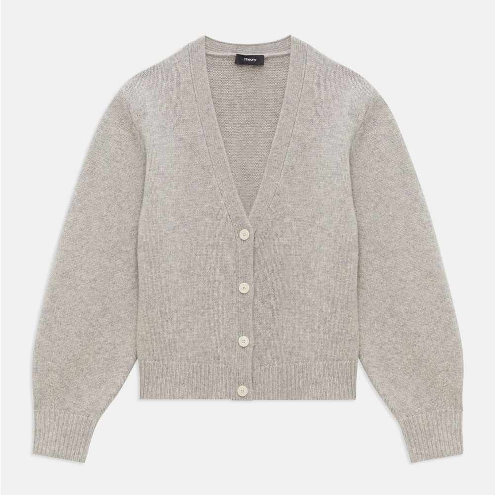 THEORY Striped Crewneck Sweater in Wool-Cashmere
